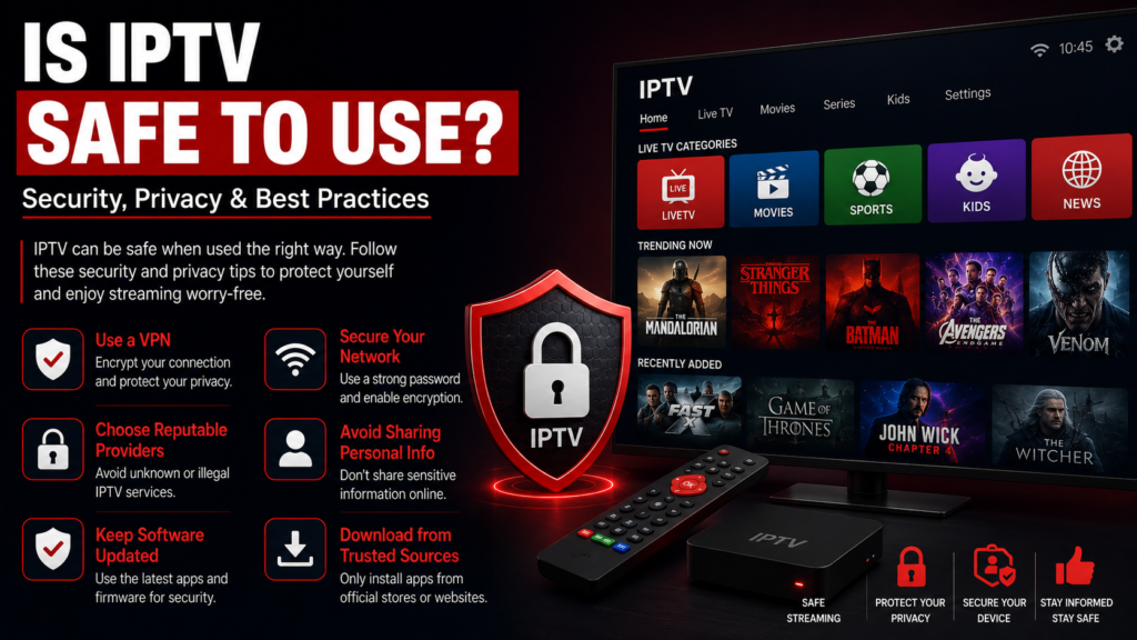 Is IPTV Safe to Use? Security, Privacy & Best Practices