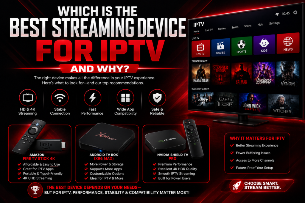 Which Is the Best Streaming Device for IPTV and Why?